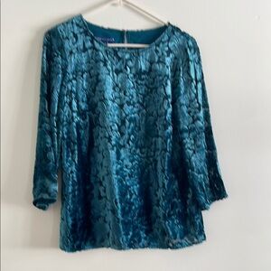 Blue Velvet Women's Top